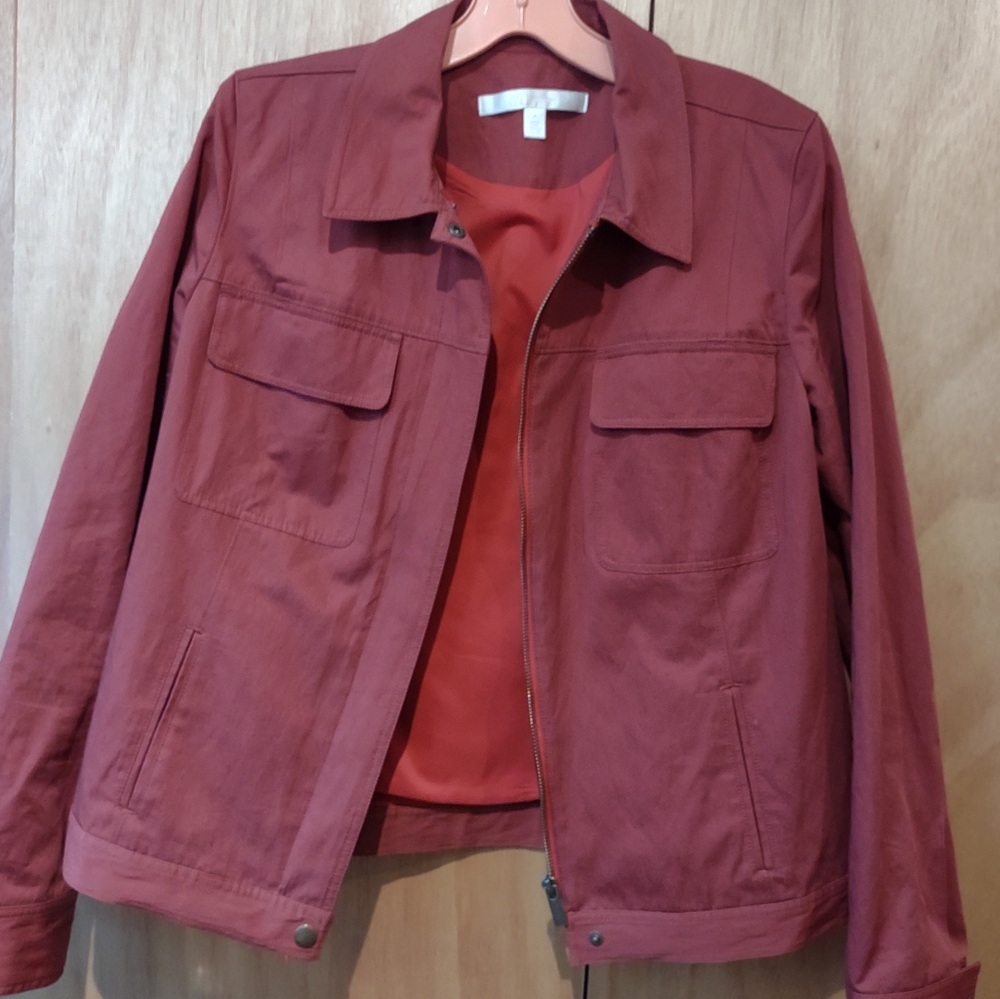 Nordstrom Collection Cotton Zip Jacket